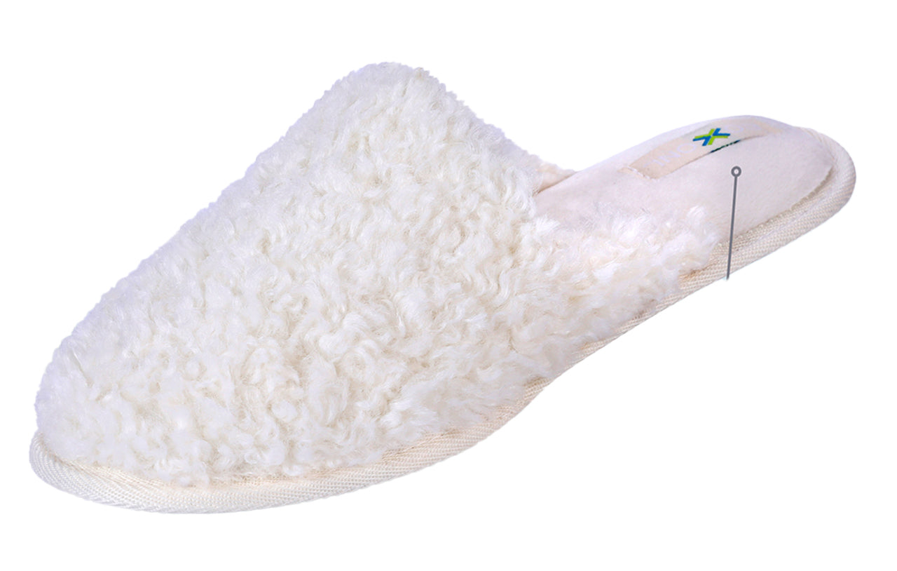 ROXONI Women Slipper Cozy Memory Foam, Indoor Outdoor Rubber Sole