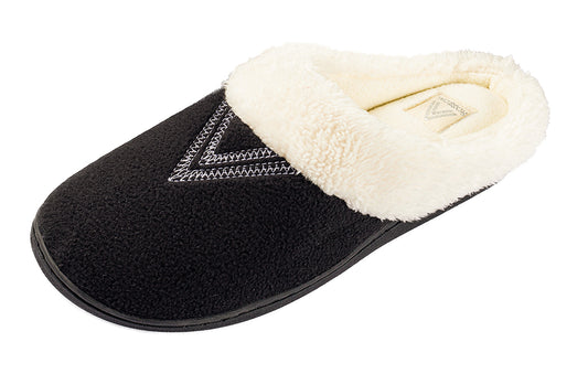 Roxoni Women's Slippers Wool-Like Fleece Lined Clog Comfort House Shoe