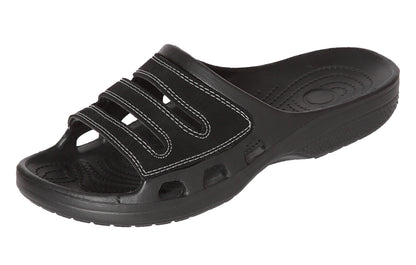 Roxoni Slide Sandals for Men | Open Toe Slip-On | Waterproof Rubber for Beach, Pool, Gym, Travel Wear