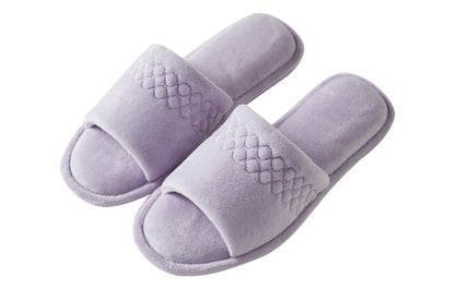 Roxoni Women Coral Fleece Slippers - Unique Cotton Filled Top, Soft and Warm Slip-On for Relaxing at Home