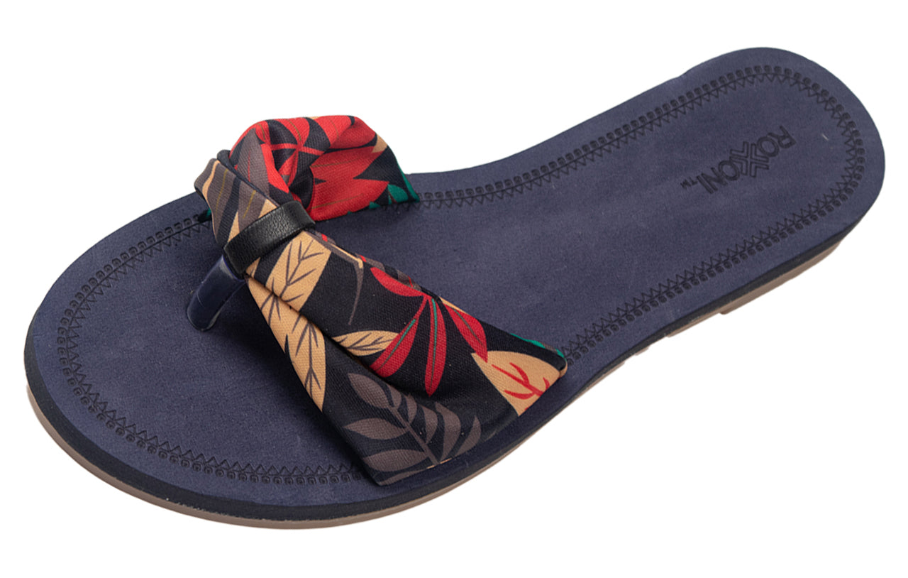 Floral Lace Strap Slippers for Women – Cute Womens Slippers with Color Flower Patterns – Boho Indoor Outdoor for Summers – Stylish & Trendy Casual Slippers