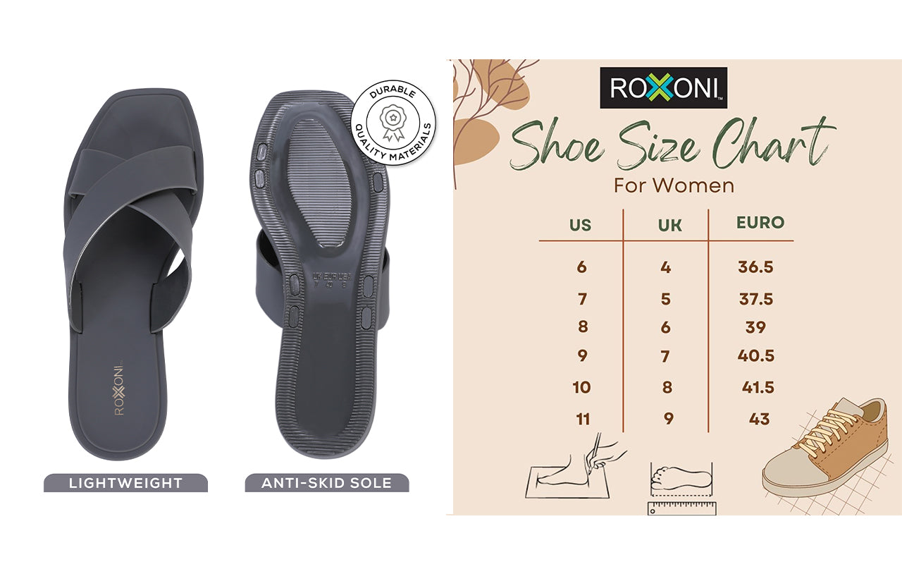 ROXONI Women Slippers Shower Pool Sandals Criss Cross Bathroom Quick Drying Slippers