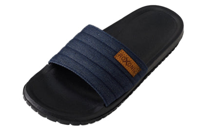 Roxoni Men's Casual Comfort Breathable Denim Open Toe House Sandal Slipper