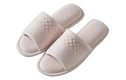 Roxoni Women Coral Fleece Slippers - Unique Cotton Filled Top, Soft and Warm Slip-On for Relaxing at Home