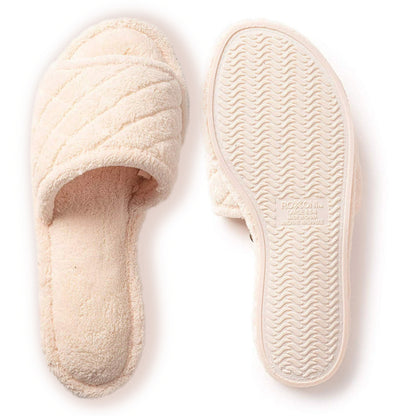 Roxoni Women’s Quilted Terry Cloth Spa Slipper
