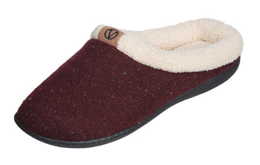 Roxoni Women's Sweater Knit Fleece Lined Clog Slippers Warm House Shoe