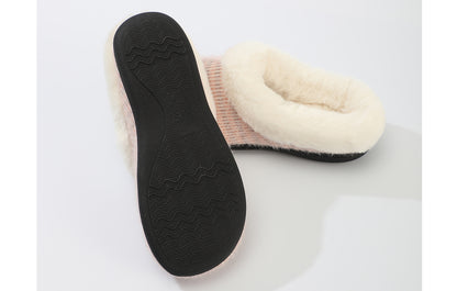 Roxoni Women's Mohair Upper Clog Soft Breathable Slipper