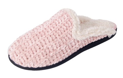 Roxoni Memory Foam Slippers for Women - Fuzzy Cozy Indoor/Outdoor Slides - Fluffy Slip On Shoes Womens House Slippers with Plush Heels and Anti-Skid Rubber Sole
