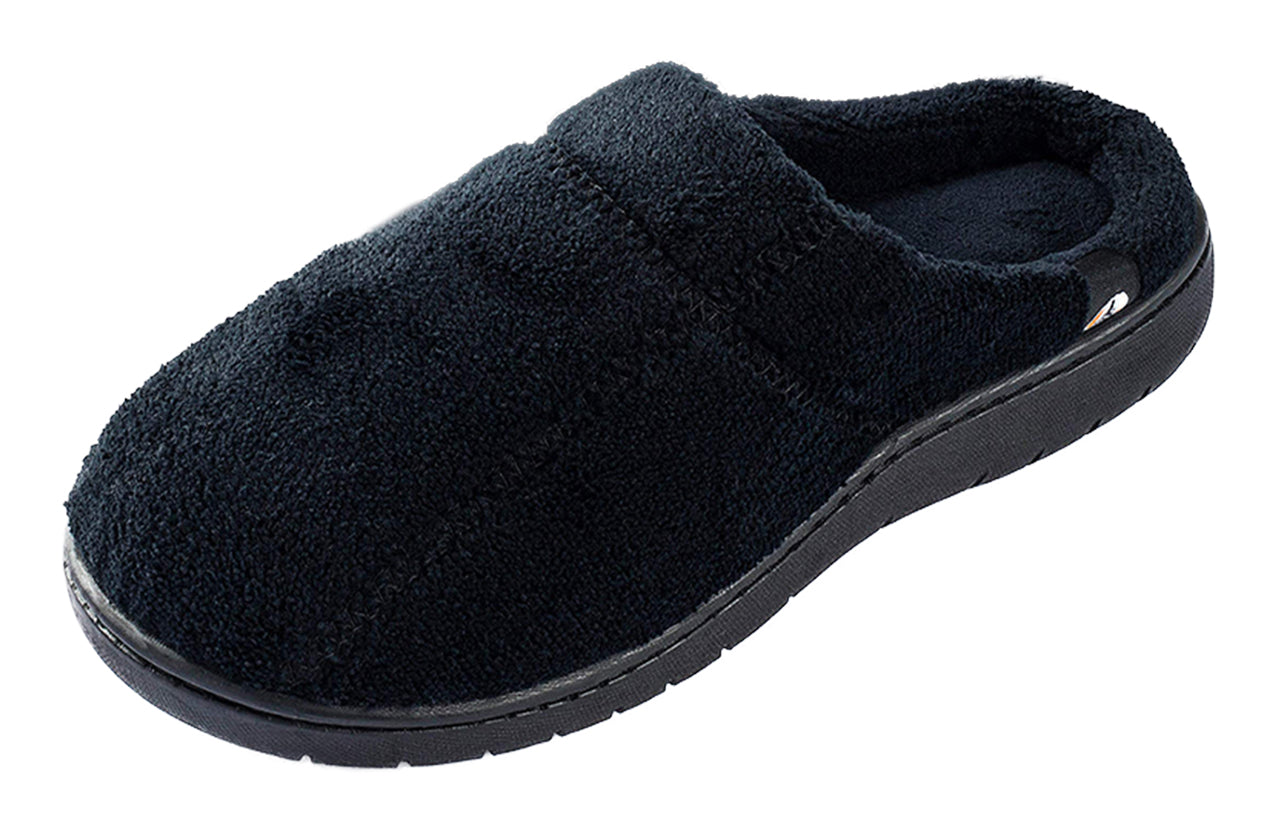 Pupeez Boy’s Terry Clog Big Kids Slippers