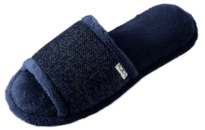Roxoni Women’s Plush Open Toe House Slippers – Soft Memory Foam Indoor Slides with Non-Slip Sole, Cozy Breathable Open Back Design