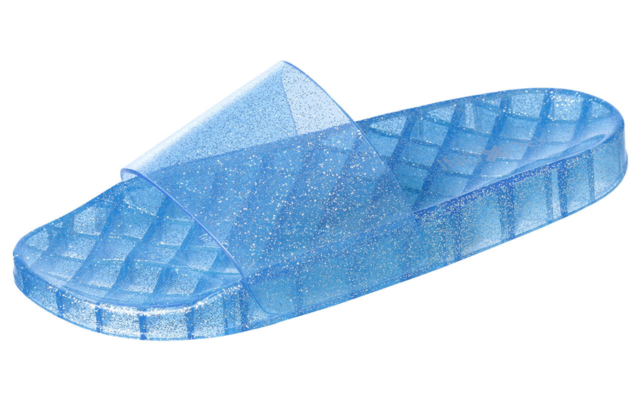 Roxoni Women's Summer Flip Flop Open Toe Jelly Glitter Slide Sandal Slippers