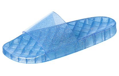 Roxoni Women's Summer Flip Flop Open Toe Jelly Glitter Slide Sandal Slippers