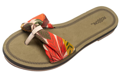 Floral Lace Strap Slippers for Women – Cute Womens Slippers with Color Flower Patterns – Boho Indoor Outdoor for Summers – Stylish & Trendy Casual Slippers