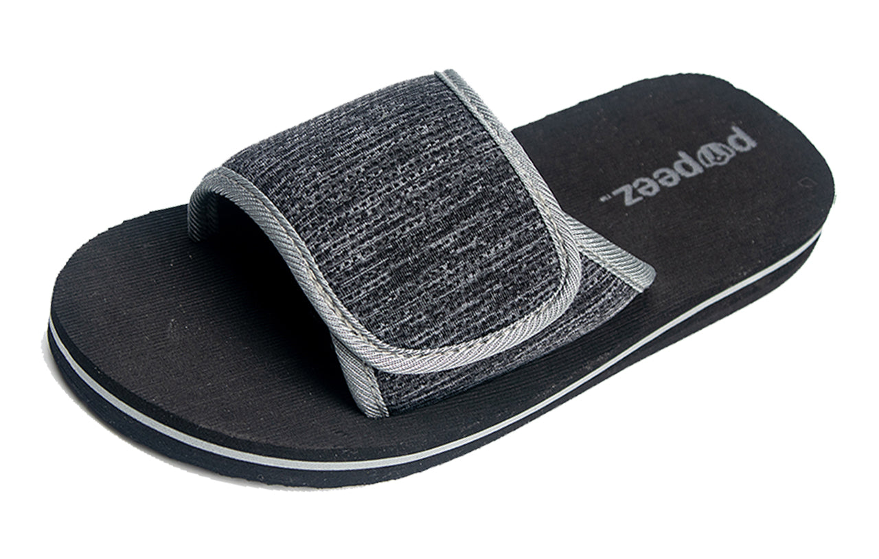 Pupeez Boys Open Toe Slipper Sandals for Indoor/Outdoor Fashion Father and Son Matching Slippers in Blue, Olive Green and Black