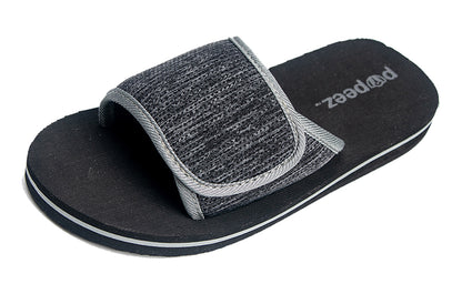 Pupeez Boys Open Toe Slipper Sandals for Indoor/Outdoor Fashion Father and Son Matching Slippers in Blue, Olive Green and Black