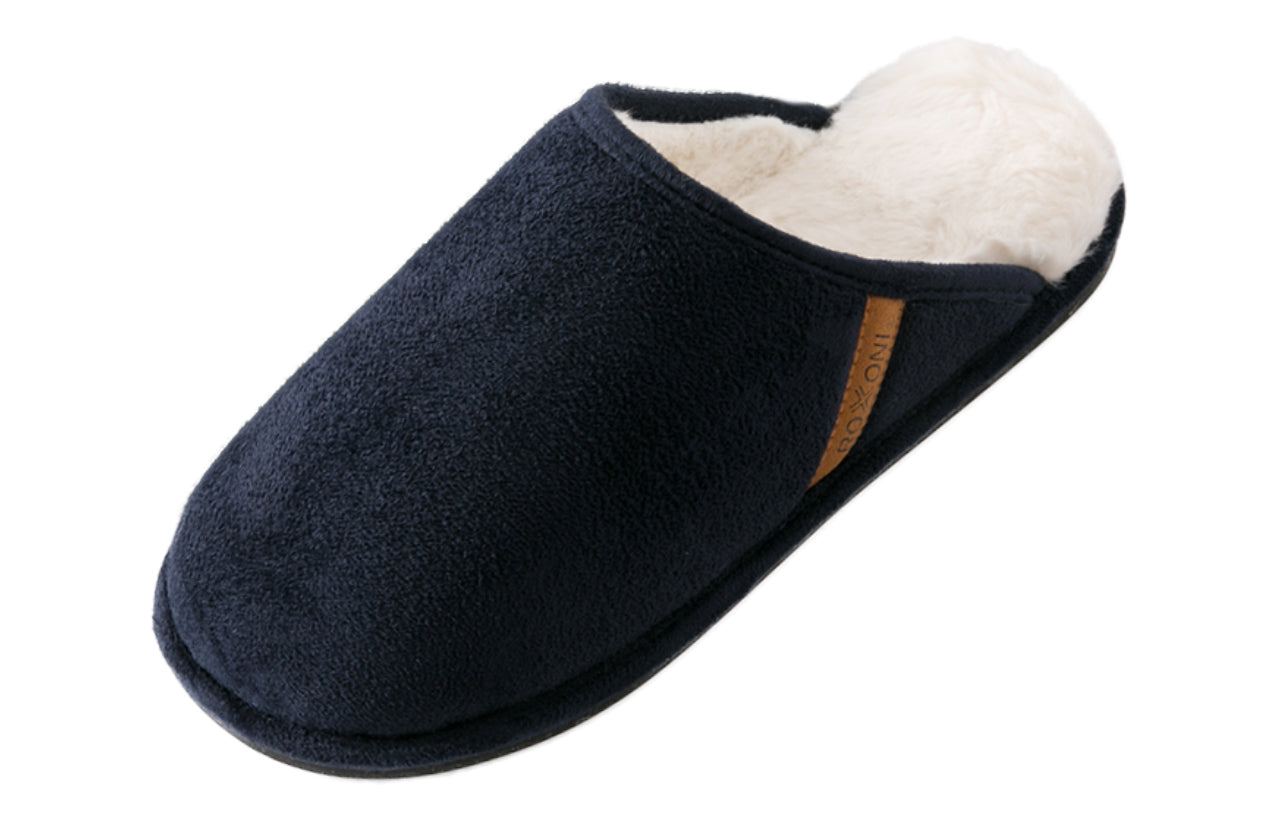 Roxoni Men's Warm Soft Furr House Memory Foam Slipper