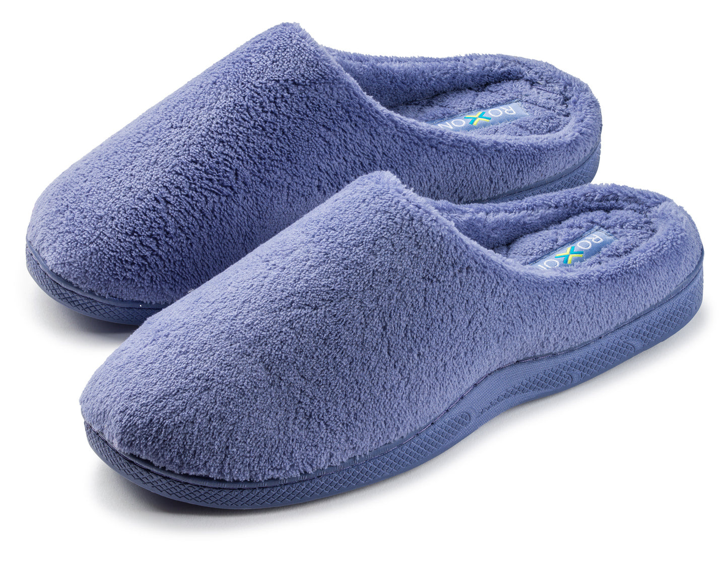 Roxoni Women's Plush Slip On Memory Foam Indoor Outdoor