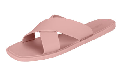 ROXONI Women Slippers Shower Pool Sandals Criss Cross Bathroom Quick Drying Slippers