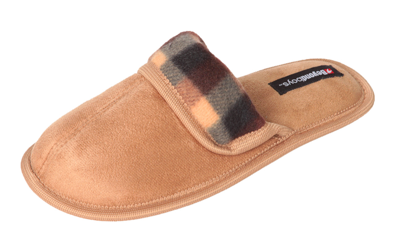 Pupeez Boys Slipper Scuff Soft Comfort Kids Classic House Shoes