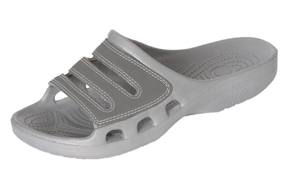 Roxoni Slide Sandals for Men | Open Toe Slip-On | Waterproof Rubber for Beach, Pool, Gym, Travel Wear