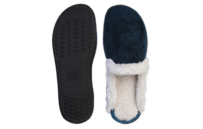 Roxoni Women's Memory Foam House Fleece Trim Knit Sweater Slipper