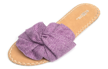Roxoni Open Toe Sandal Slippers for Women - Indoor Outdoor Slides Shoes for Women - Spring Summer Slippers for Women