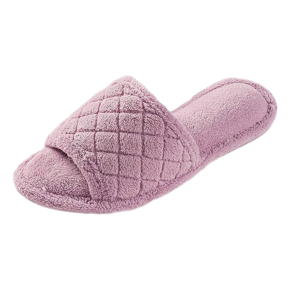 Roxoni Women’s Quilted Terry Cloth Spa Slipper