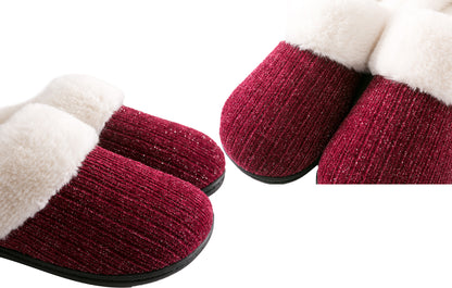 Roxoni Women's Comfort Soft Fleece Sweater Clog House Slipper