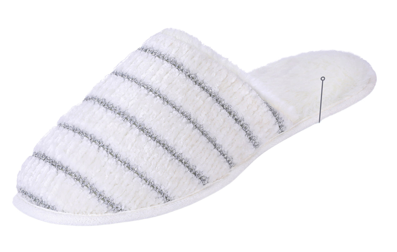 ROXONI Women Slipper Cozy Memory Foam, Indoor Outdoor Rubber Sole