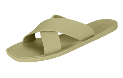 ROXONI Women Slippers Shower Pool Sandals Criss Cross Bathroom Quick Drying Slippers
