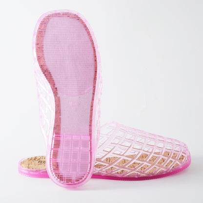 Roxoni Women’s Jelly Clog Sandals Breathable Mesh Slip On Lightweight Casual Summer Garden Beach Shoes