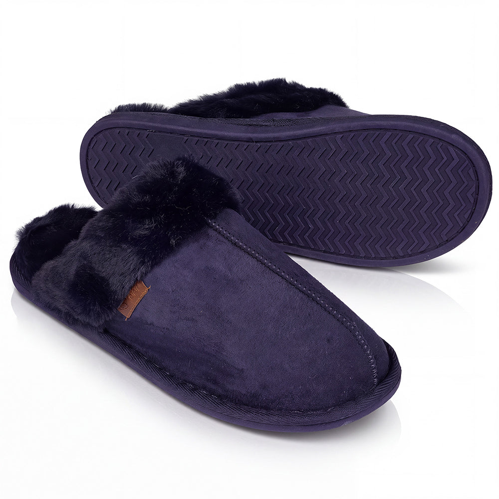 Roxoni Men's Faux Suede Clog Slippers with Gift Box, House Shoes