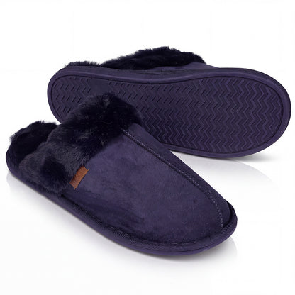 Roxoni Men's Faux Suede Clog Slippers with Gift Box, House Shoes