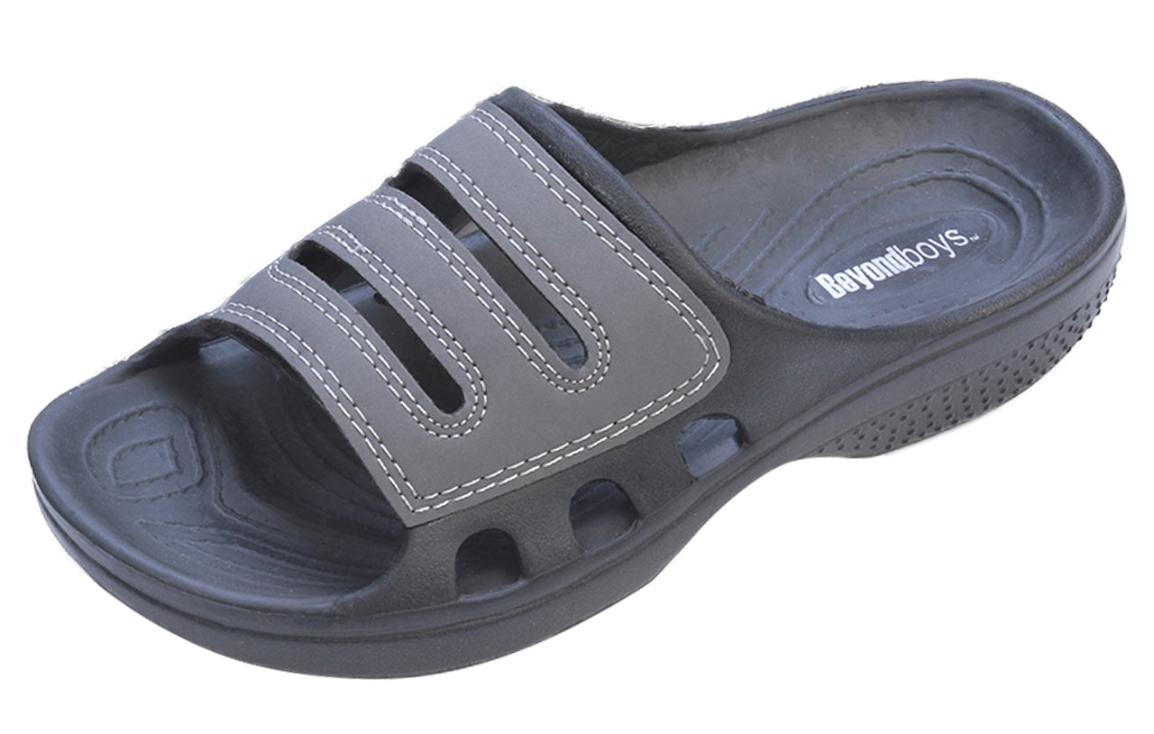 Boy's Waterproof Slippers Shower Pool Rubber Clog Outdoor Sandals