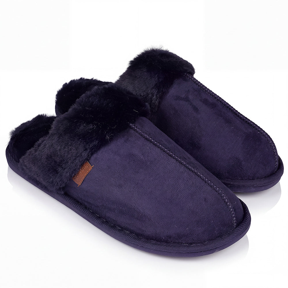 Roxoni Men's Faux Suede Clog Slippers with Gift Box, House Shoes