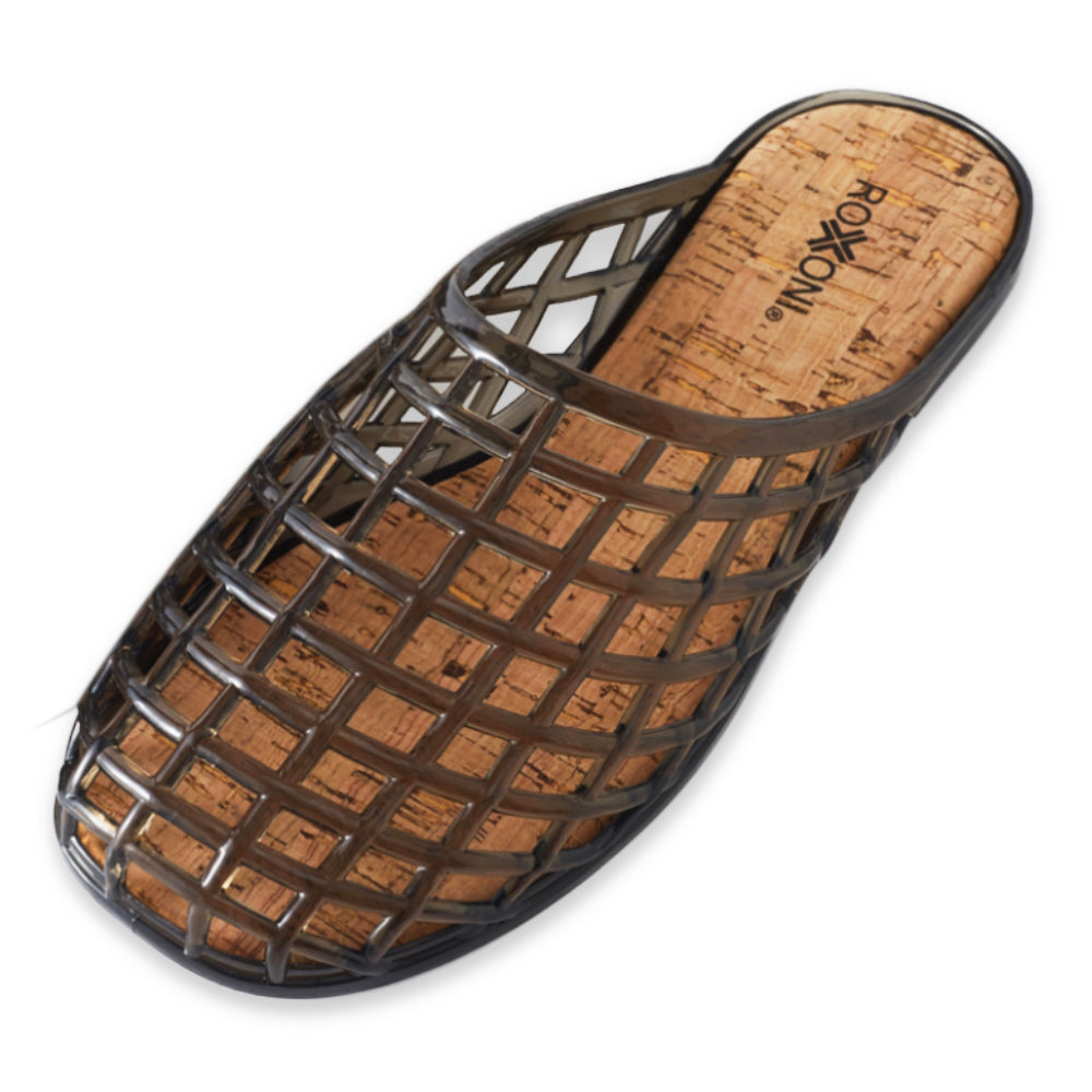 Roxoni Women’s Jelly Clog Sandals Breathable Mesh Slip On Lightweight Casual Summer Garden Beach Shoes