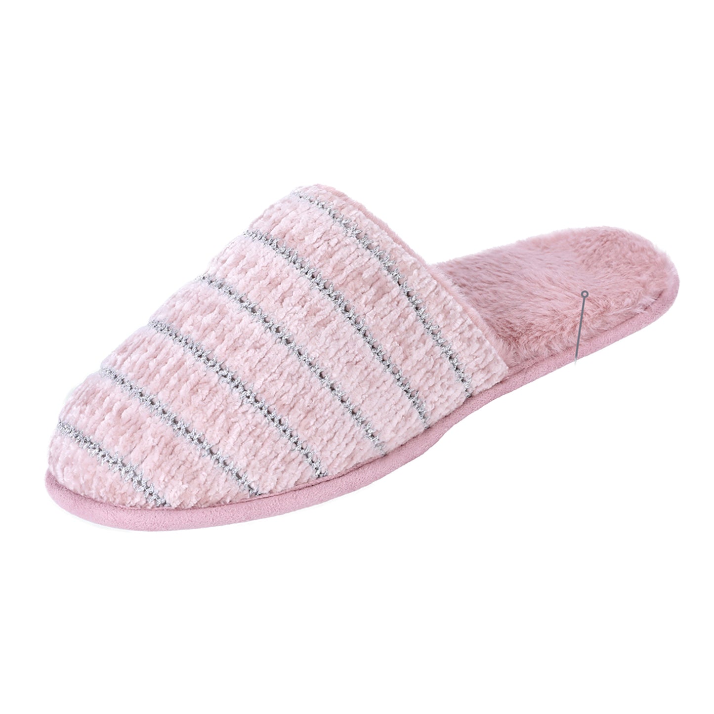 ROXONI Women Slipper Cozy Memory Foam, Indoor Outdoor Rubber Sole