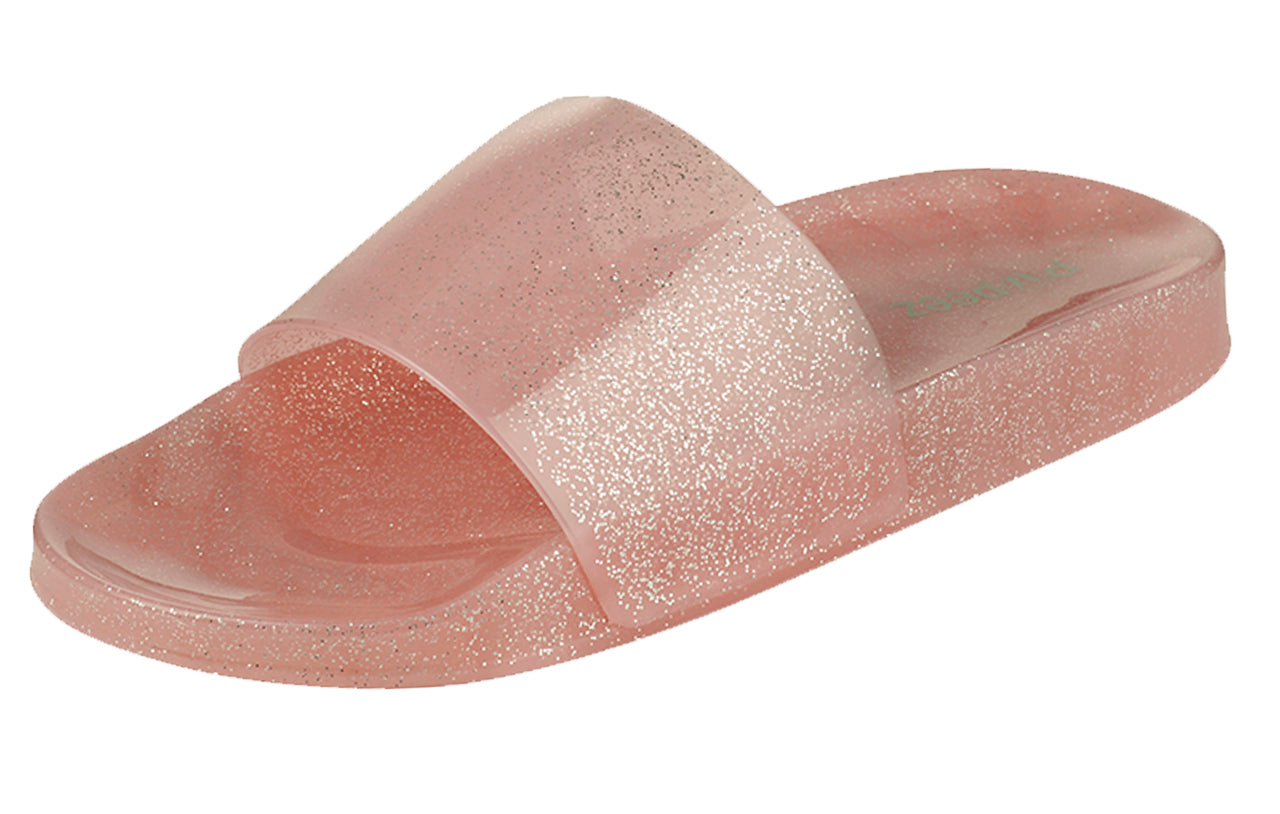 Pupeez Girls Summer Open Toe Jelly Slide Sandals