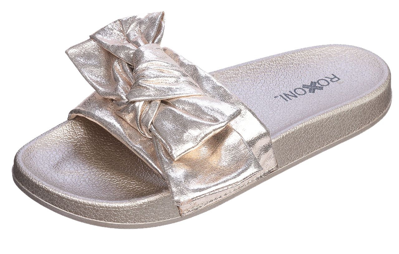 Roxoni Women’s Bow Tie Slide Sandal