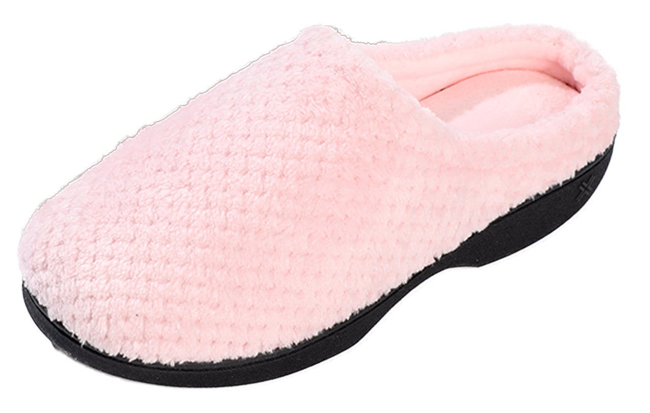 Roxoni Women's Closed Toe Memory Foam Cotton House Slipper