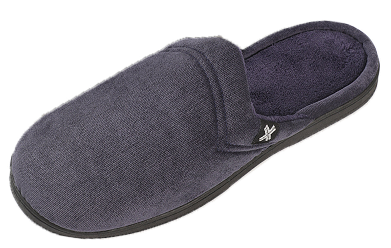 Roxoni Men's Slipon Warm Memory Foam Insole Scuff House Slipper