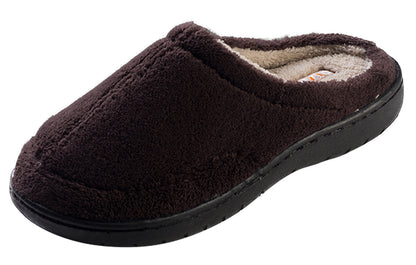 Pupeez Kid Boy's Suede Indoor/Outdoor Terry Clog Slippers