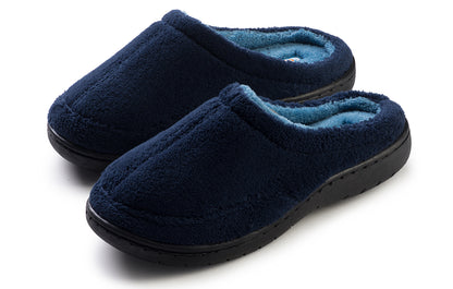 Pupeez Kid Boy's Suede Indoor/Outdoor Terry Clog Slippers