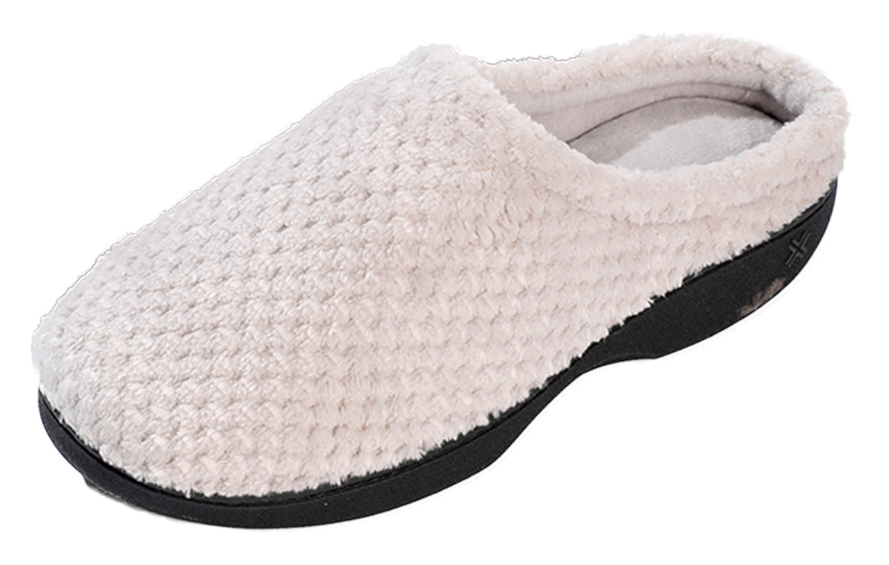 Roxoni Women's Closed Toe Memory Foam Cotton House Slipper