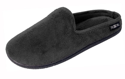 Roxoni Men's Slippers Slip On Terry Clog Comfort House Slipper Indoor/Outdoor