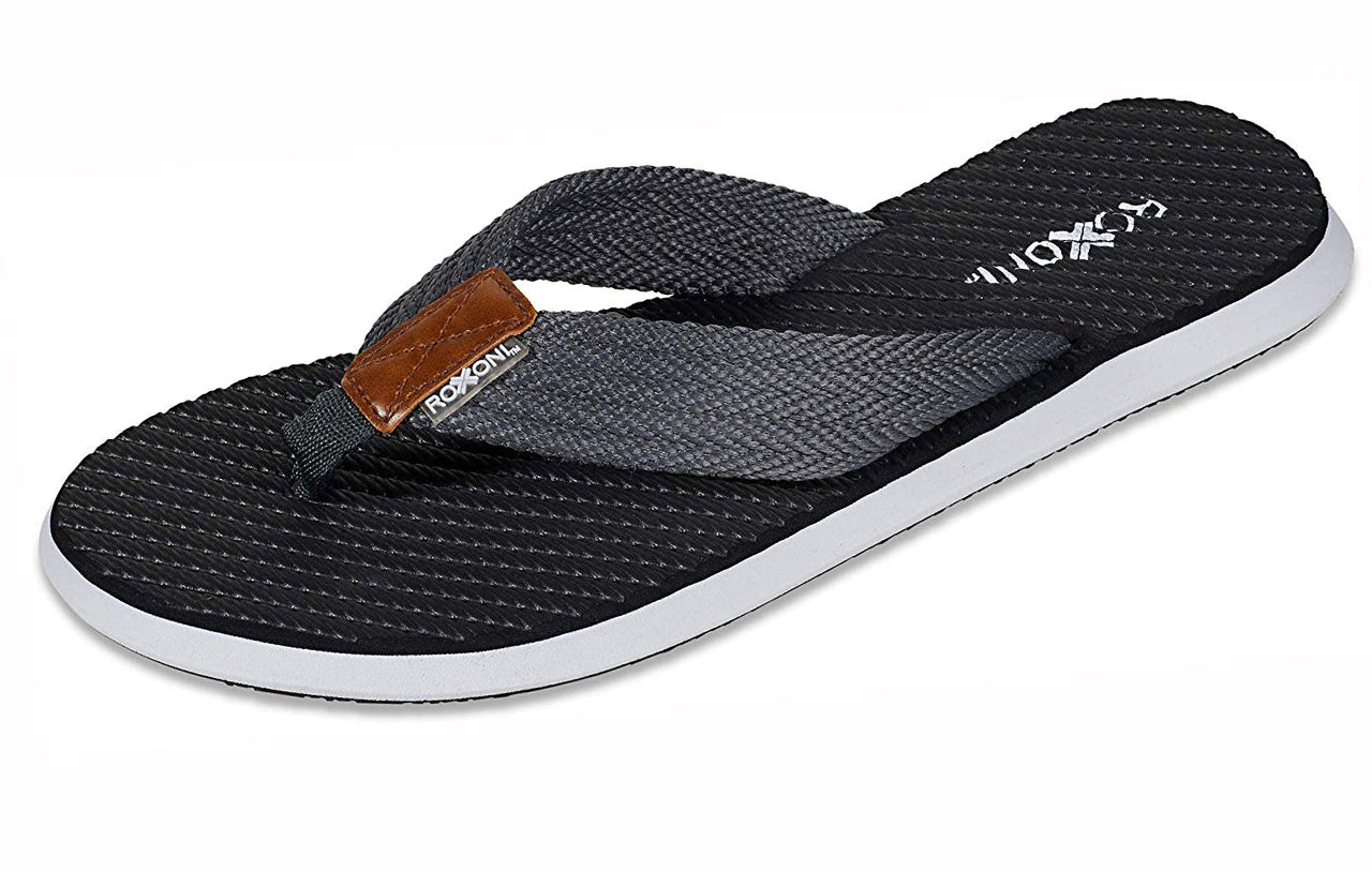 Roxoni Mens Thong Flip Flops Beach/Pool Outdoor Sandals