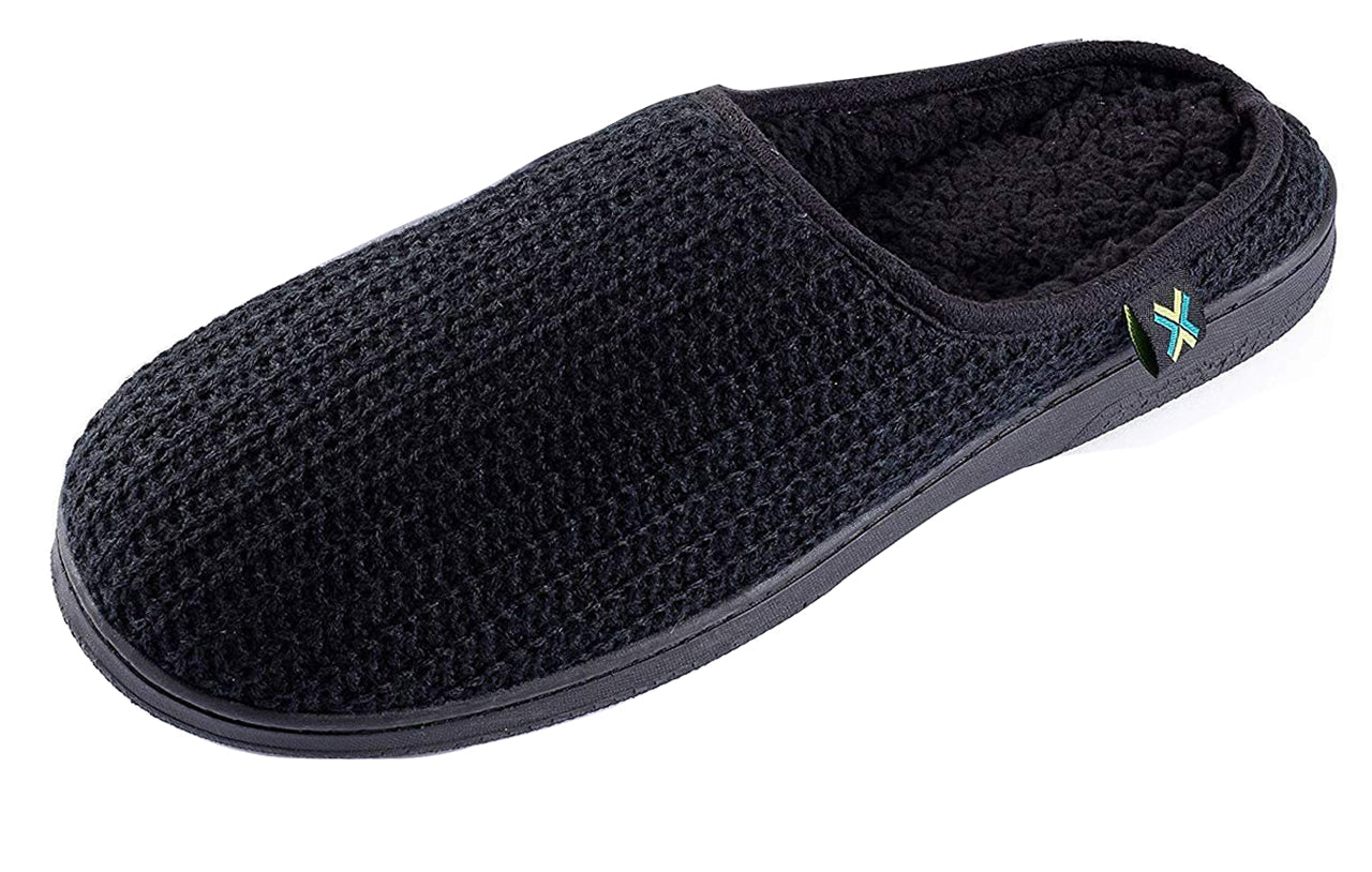 Roxoni Men’s Wool Slip-On Comfortable Knit House Slipper