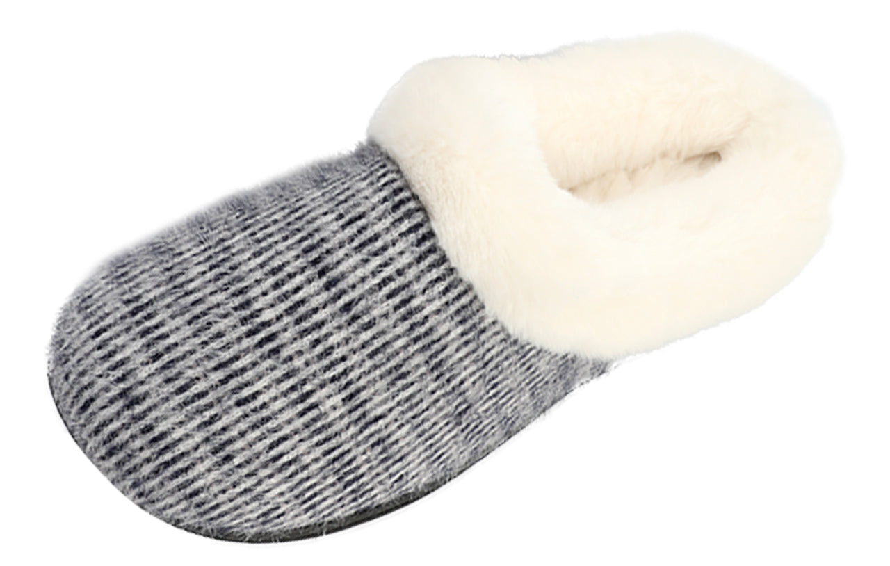 Roxoni Women’s Cozy Slippers with Soft Faux Fur Lining and Durable Indoor Outdoor Sole, Comfortable Lounge Footwear with Festive Holiday Icon Prints (Tree, Gift Box, Wreath, Santa, Reindeer), Personalized Custom Gift Slipper for Christmas