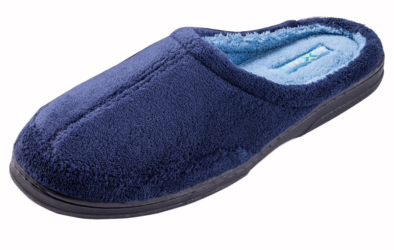 Roxoni Men's Slipper Cozy Clog Durable Comfort Slip On House Shoes