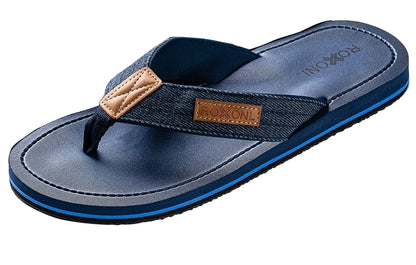 Roxoni Mens Thong Flip Flops Beach/Pool Outdoor Sandals